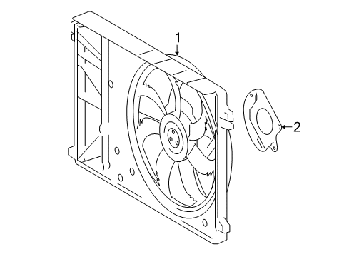 2022 Toyota Camry Cooling System, Radiator, Water Pump, Cooling Fan Diagram 2 - Thumbnail