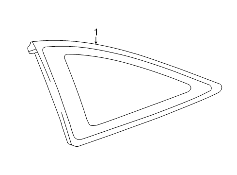 2008 Toyota Solara Quarter Panel - Glass & Hardware Diagram 2 - Thumbnail