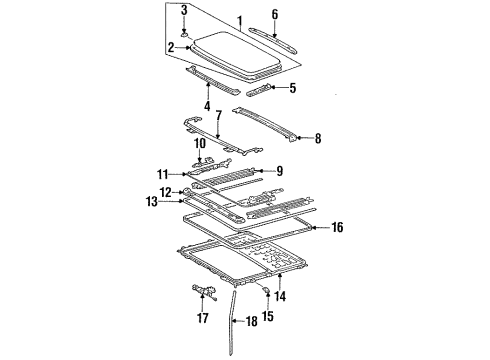 1998 Toyota Celica Sunroof Diagram