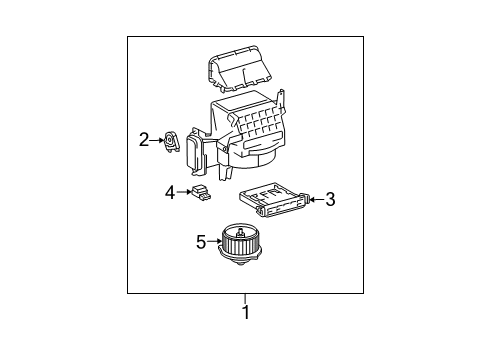 2009 Scion tC Blower Motor & Fan Diagram