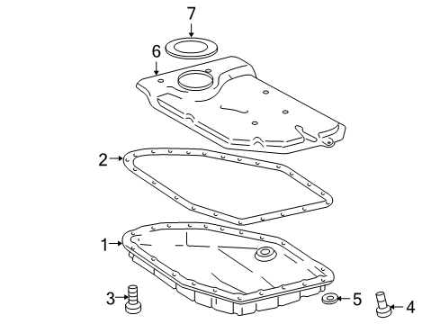 2009 Toyota RAV4 Auto Transmission Filter Diagram for 35330-28010
