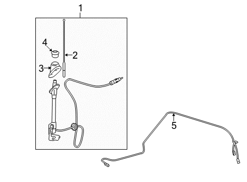 2002 Toyota Sequoia Antenna & Radio Diagram
