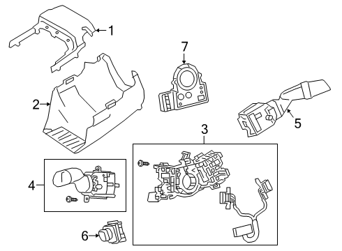 2020 Toyota Avalon Switches Diagram