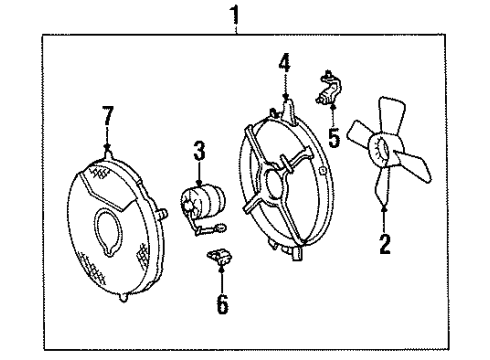 1997 Toyota Supra A/C Condenser Fan Diagram