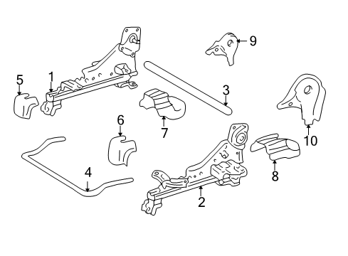 2002 Toyota Tundra Tracks & Components Diagram 2 - Thumbnail