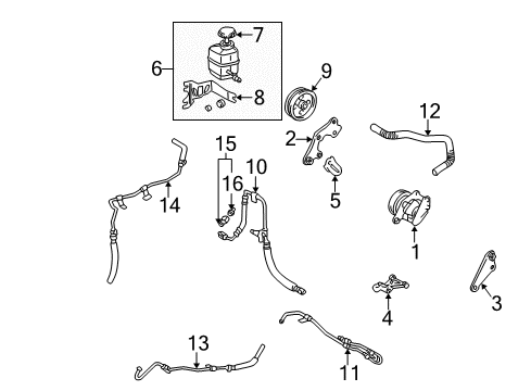Tube Sub-Assembly, Return Diagram for 44406-33061