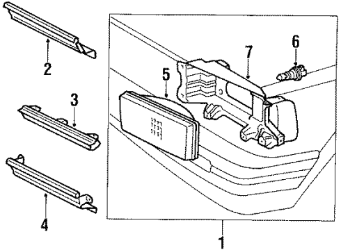 1986 Toyota Cressida Headlamps Diagram