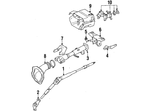 1987 Toyota Corolla Shaft & Internal Components Diagram 2 - Thumbnail