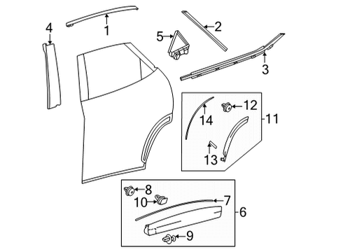 Retainer, Side Mudguard Diagram for 90467-07221
