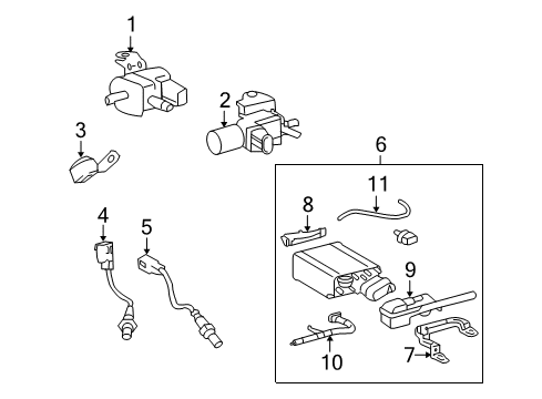 2017 Toyota Sequoia Emission Components Diagram