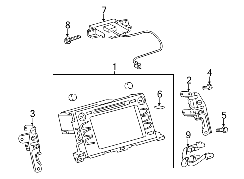 2017 Toyota Highlander Navigation System Diagram