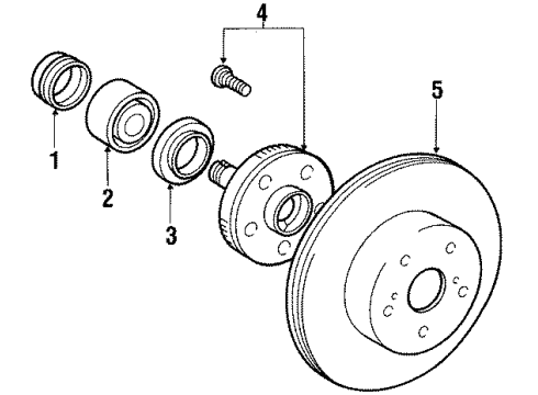 1992 Toyota Supra Front Brakes Diagram