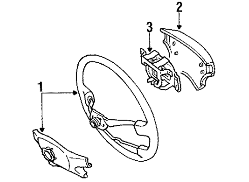 1994 Toyota Tercel Steering Column & Wheel, Steering Gear & Linkage Diagram 5 - Thumbnail