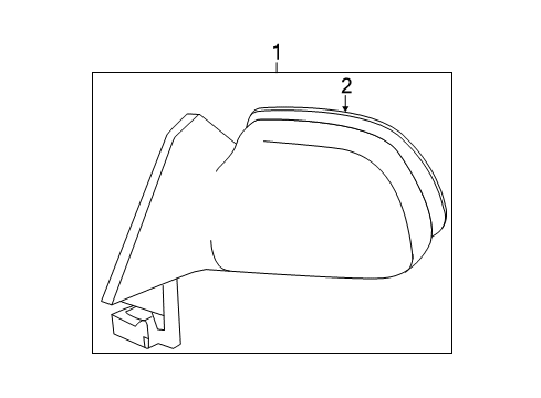 2007 Toyota Corolla Outside Mirrors Diagram