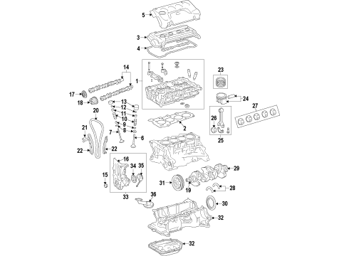 2012 Toyota Venza Engine Parts & Mounts, Timing, Lubrication System Diagram 4 - Thumbnail