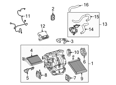 Valve, Cooler Expansion Diagram for 88515-02140