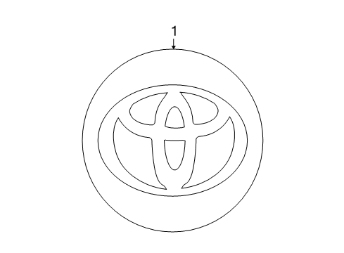2014 Toyota Venza Wheel Covers & Trim Diagram