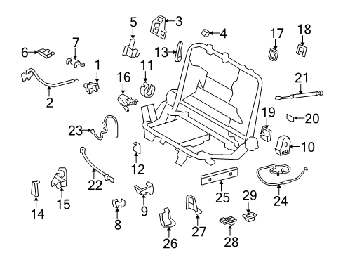 2020 Toyota Land Cruiser Third Row Seats Diagram 2 - Thumbnail