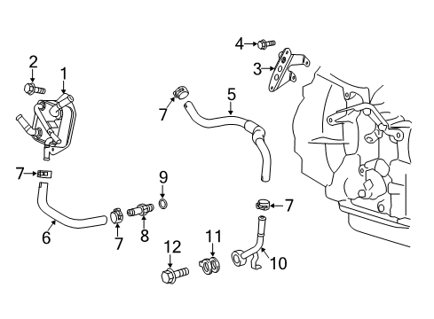 2018 Toyota C-HR Trans Oil Cooler Diagram