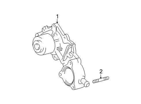 2001 Toyota Tundra Water Pump Assembly Mount Stud Diagram for 90116-08270