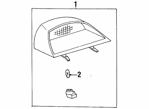 1998 Toyota Tercel High Mount Lamps Diagram