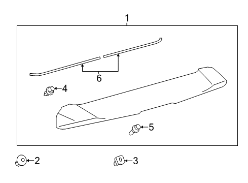 2016 Toyota Prius V Rear Spoiler Diagram
