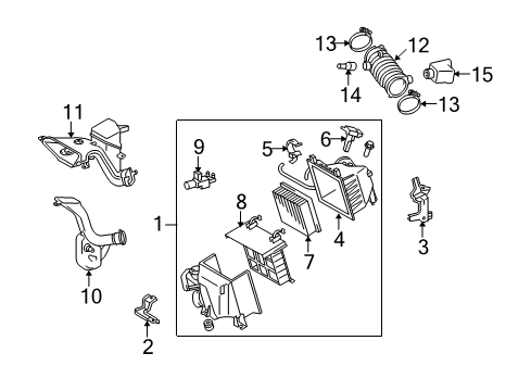 Valve Assembly, Vacuum Switching Diagram for 90910-12088