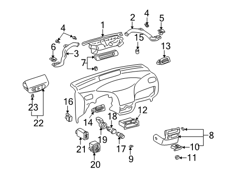 2002 Toyota Prius Mirrors Diagram