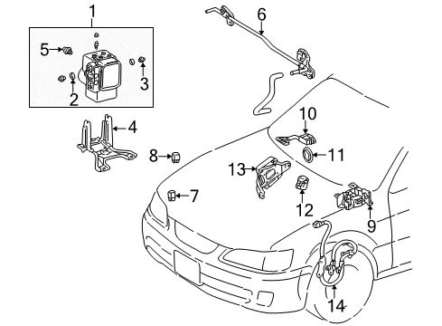 Disc, Sensor Steering Diagram for 89246-50010