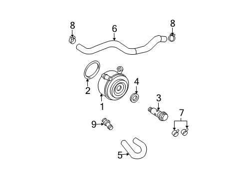 1998 Toyota Tacoma Oil Cooler Diagram