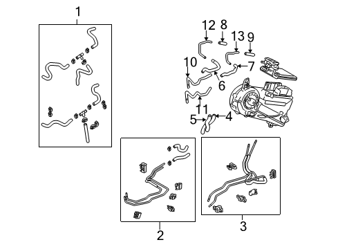 2004 Toyota Sienna Hoses & Pipes Diagram