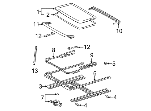 2007 Toyota Corolla Sunroof Diagram