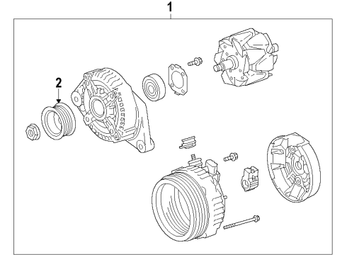 2017 Toyota Land Cruiser Alternator Diagram 1 - Thumbnail