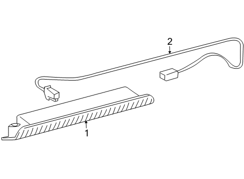2012 Toyota Corolla High Mount Lamps Diagram 2 - Thumbnail