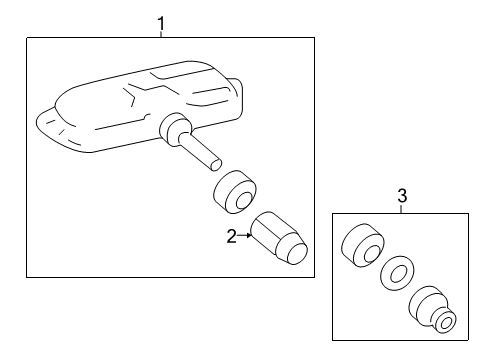 2020 Toyota Avalon Tire Pressure Monitoring Diagram