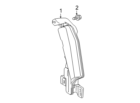 2021 Toyota Prius AWD-e Clearance Lamps Diagram
