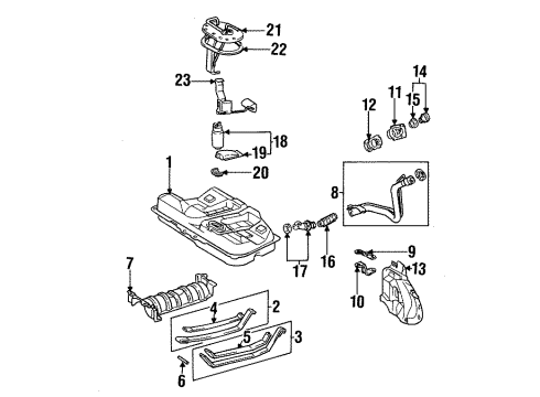 1999 Toyota Avalon Fuel Supply Diagram
