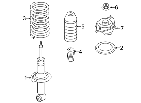 2022 Toyota GR86 Struts & Components - Rear Diagram