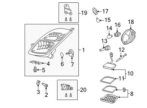 2006 Toyota Prius Control Module, Front Diagram for 81107-30D31