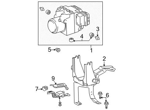 Protector, Yawrate Sensor Diagram for 89187-48010