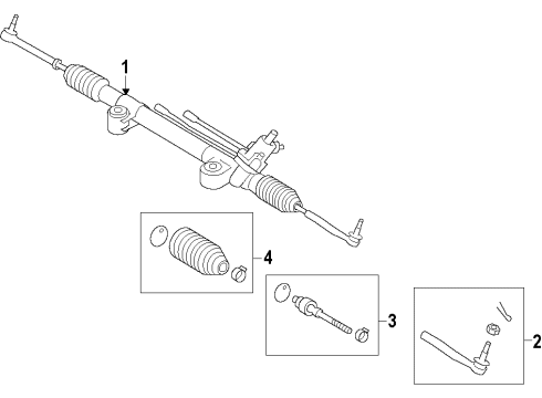 2017 Toyota Land Cruiser P/S Pump & Hoses, Steering Gear & Linkage Diagram