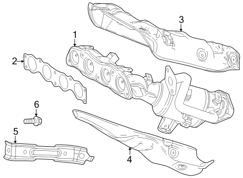2023 Toyota Prius AWD-e Exhaust Manifold Diagram