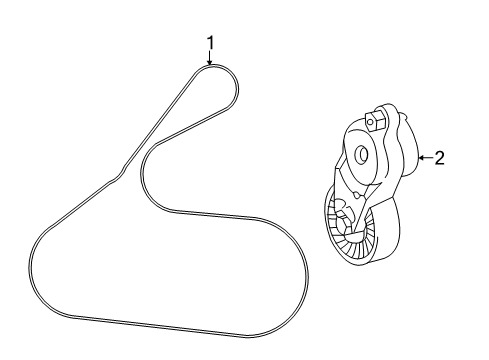 2015 Toyota RAV4 Belts & Pulleys Diagram