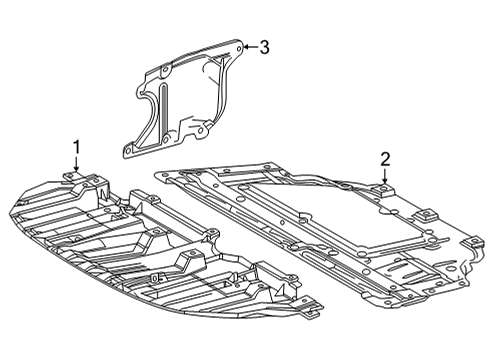 2017 Toyota Mirai Splash Shields Diagram 1 - Thumbnail