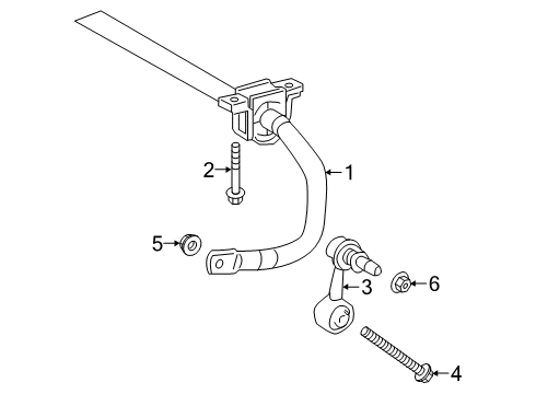 2023 Toyota Corolla Suspension Components, Control Arm, Ride Control, Stabilizer Bar Diagram 1 - Thumbnail