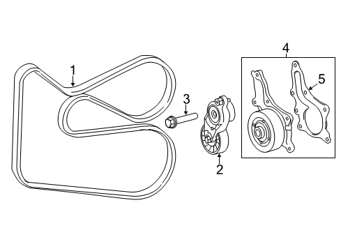 2017 Toyota Highlander Belts & Pulleys, Maintenance Diagram 3 - Thumbnail