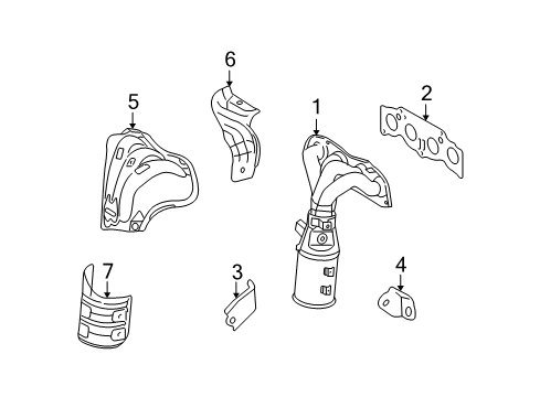 2012 Toyota Matrix Exhaust Manifold Diagram 2 - Thumbnail