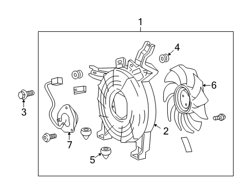 2008 Toyota Sequoia A/C Condenser Fan Diagram 2 - Thumbnail
