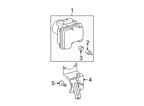 2009 Toyota Yaris Anti-Lock Brakes Diagram