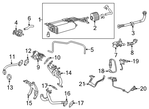 Gasket, EGR Inlet Diagram for 25628-31030